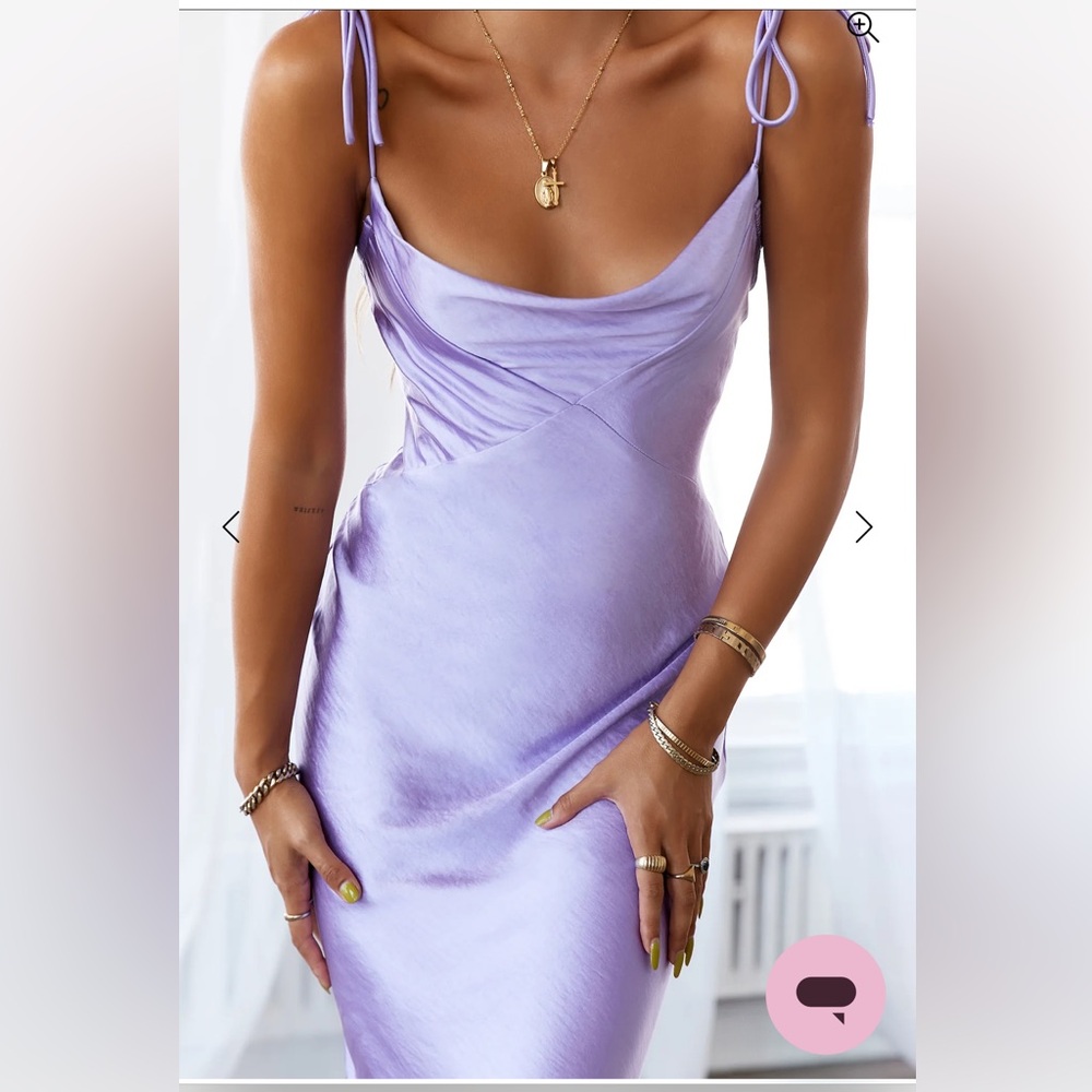 Hello Molly Lavender Midi Dress - Picture 5 of 12